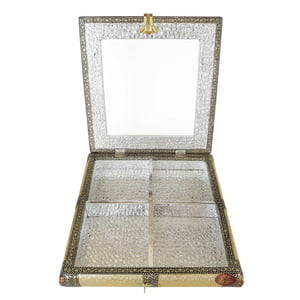Window designed, Wooden Handmade, Artificial Leather finish, Wedding Gift Box